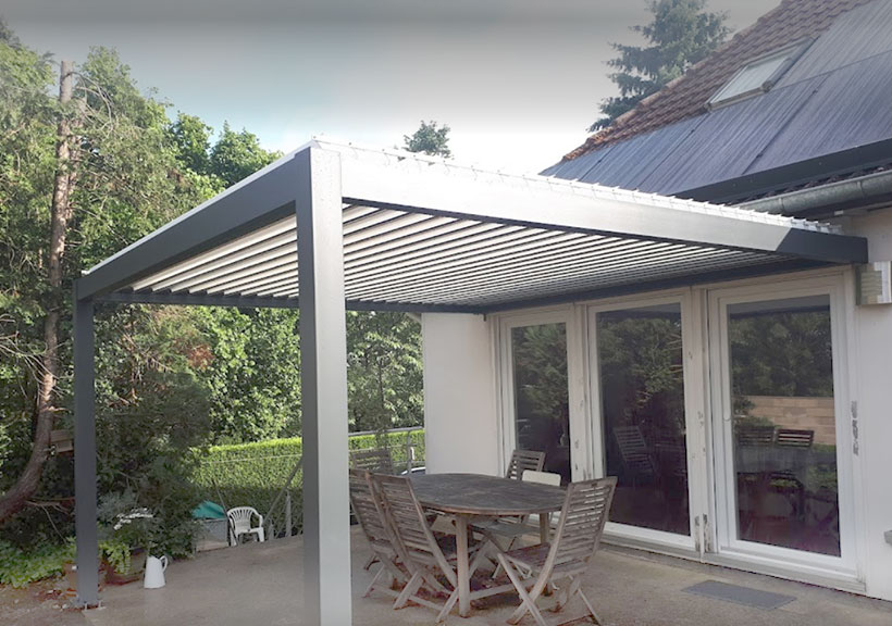 Pergola bioclimatique en alu à Étampes et Arpajon